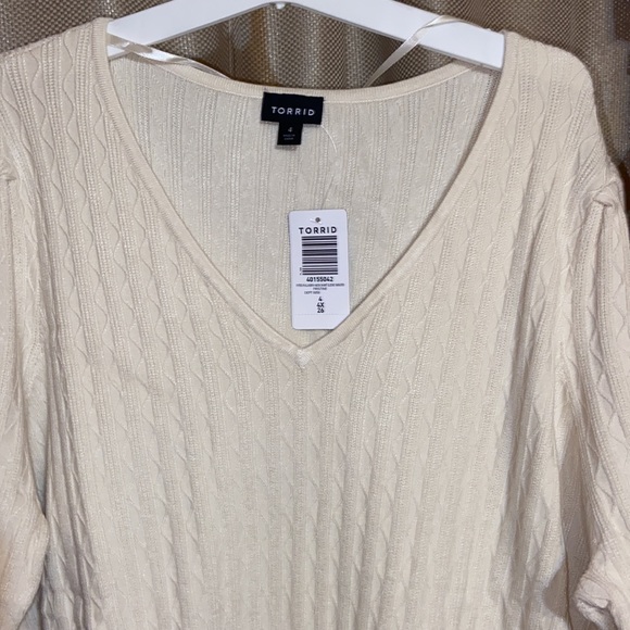 🆕Torrid Fitted Pullover V-neck Sweater - Picture 6 of 7